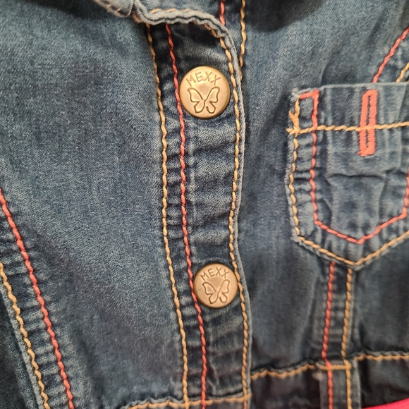 🌟5/$25 Mexx Denim Dress Size 9-12 Months - Picture 7 of 9